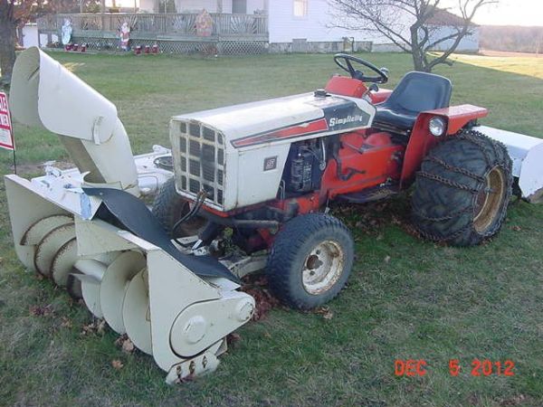 Simplicity 9020 Tractor With Attachments - $2950 (onaway, Mi ...
