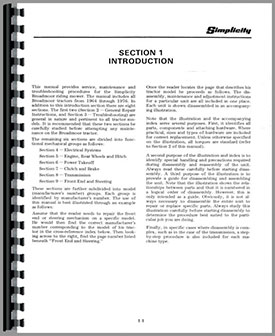Simplicity Broadmoor 5010 Lawn & Garden Tractor Service Manual (HTSI ...