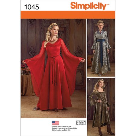 Simplicity Misses' Fantasy Costumes, 14-16-18-20 - Walmart.com
