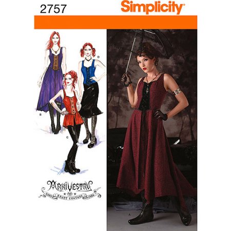 Simplicity Pattern Misses' Costume, (14, 16, 18, 20, 22) - Walmart.com