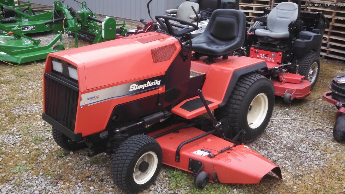 1995 Simplicity SunStar 20H Lawn & Garden and Commercial Mowing - John ...