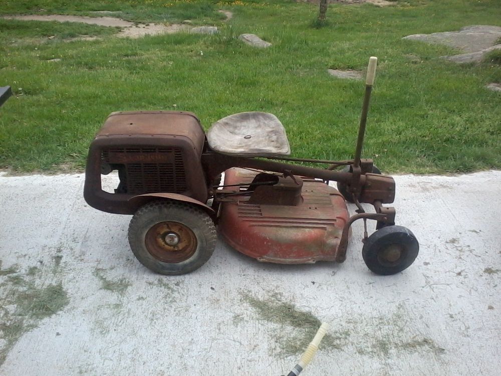 Antique Simplicity Riding Mower Vintage Lawn Tractor | eBay