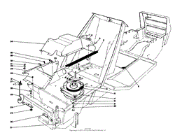 Toro 57430, 12-44 Pro Lawn Tractor, 1988 (SN 8000001-8999999) ENGINE ...