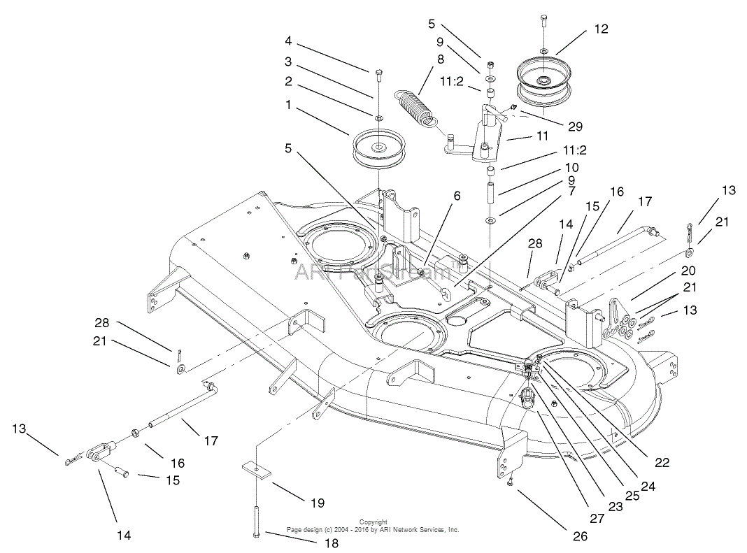 Toro 74701, Z17-52 TimeCutter Z Riding Mower, 2002 (SN 220000001 ...