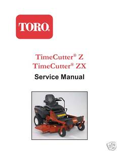 Toro TimeCutter Z & ZX Service Manual - Home & Garden Outdoor Power ...