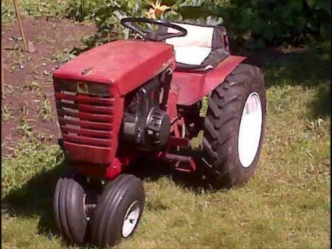 1966 wheel horse 606 narrow tricycle front - YouTube