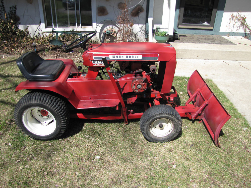Vintage 1971 Wheel Horse 800 Special with Deck and Plow Very Good ...