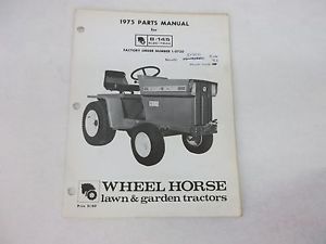 Details about Wheel Horse 1975 Model B-145 Elec-Trak Tractors Parts ...