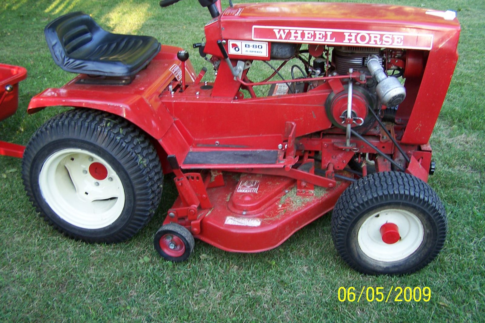 1975 Wheel Horse B-80 Tractor, Model No: 1-0141 with Wheel Horse Dump ...