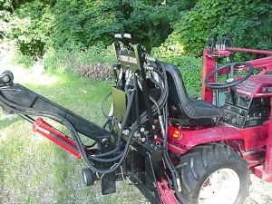 Wheel Horse 416-8 garden tractor Micro Hoe_2 Description: John put the ...
