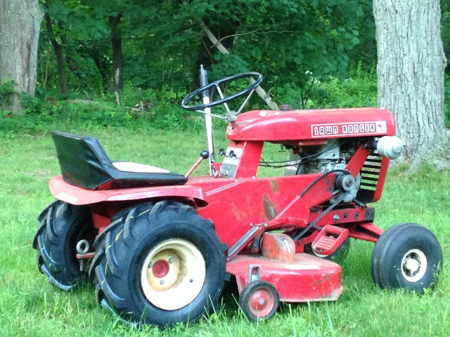 1968 lawn ranger w/ deck, snow thrower, and cart - Wheel Horse Sold ...