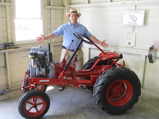 The above photo shows 4th generation Jonathon Pond with a tractor that ...
