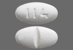 White Oval Tablet 114 - Losartan Potassium 50mg Tablet