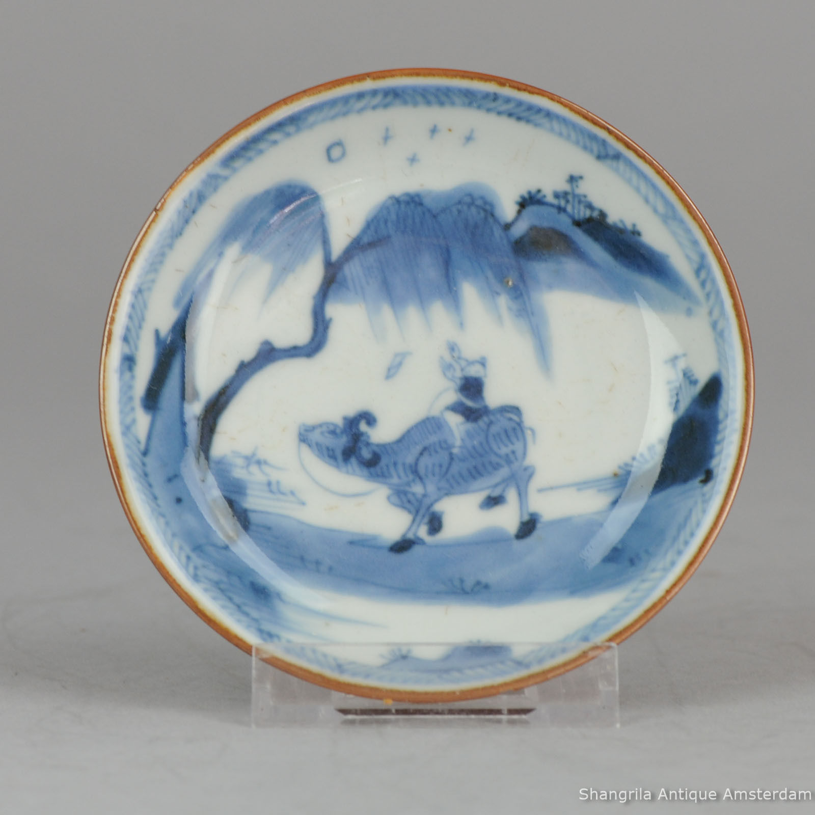 ... Chinese porcelain 18c Kangxi batavian Blue White Tea dish plate Qing