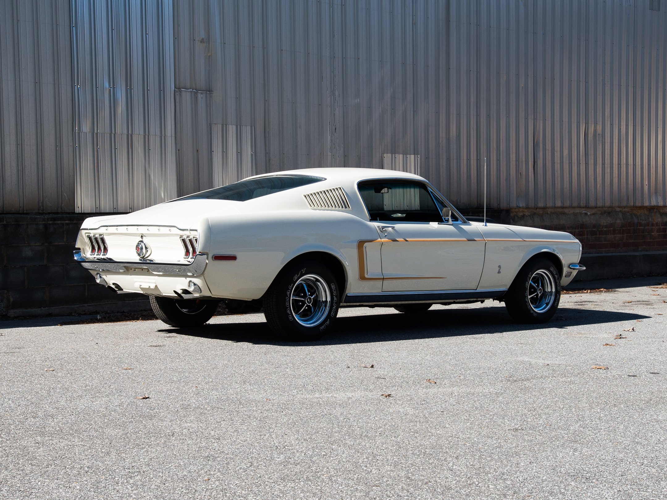 1968 Ford Mustang GT Fastback White Muscle Classic Old USA 2160x1620 ...