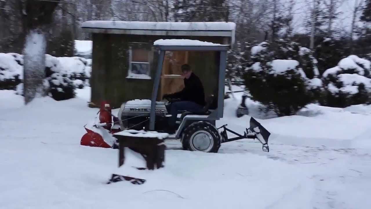tracteur white yard boss 1650 hiver 2013 2014 - YouTube