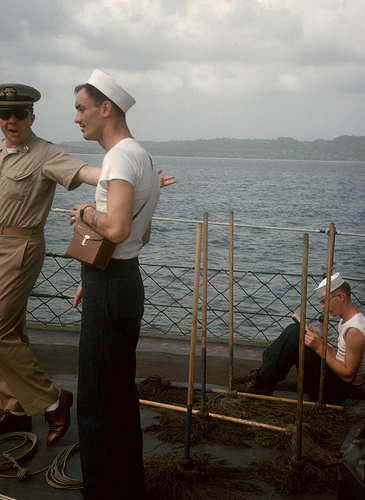 19660125FTB-111 Lt Dermot Flynn, GMG1 Slattery and... Panama Canal 25 ...