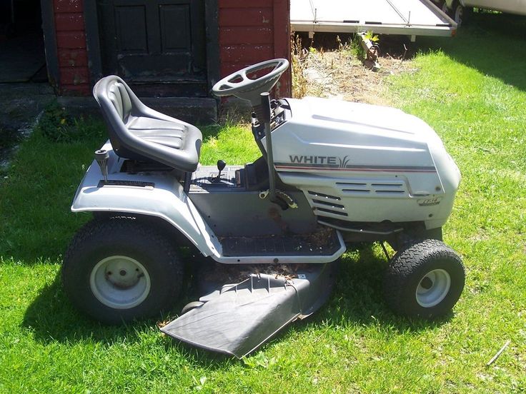 Used White Lt 14 Riding Lawn Mower