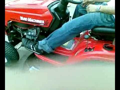 tractor yard machines 17.5 hp - YouTube