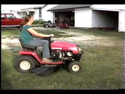 MTD Yard Machines 17.5 HP Tractor Riding Mower - YouTube