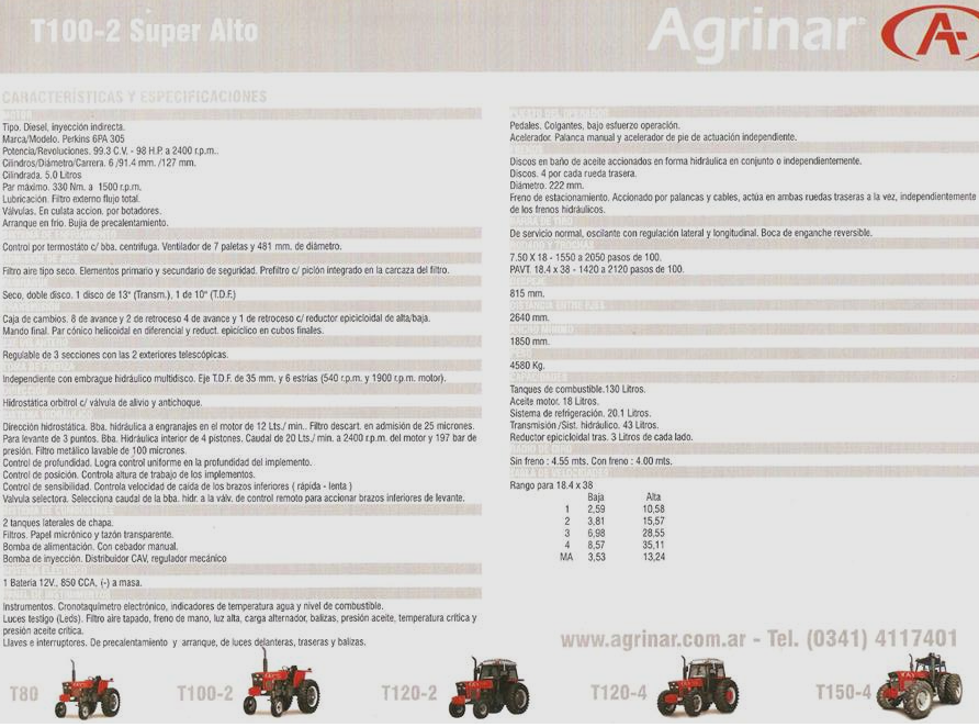 Pesados Argentinos: Agrinar T100-2 Super Alto