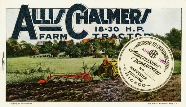 Allis-Chalmers 18-30 Farm Tractor | Print | Wisconsin Historical ...