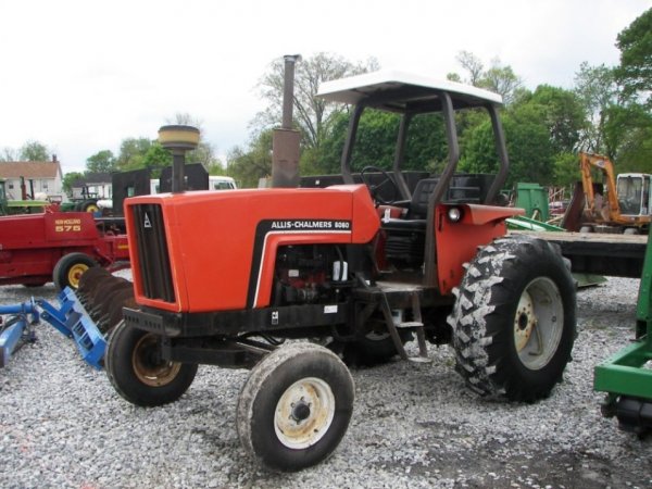 1291: Allis Chalmers 6060 Farm Tractor with Canopy : Lot 1291