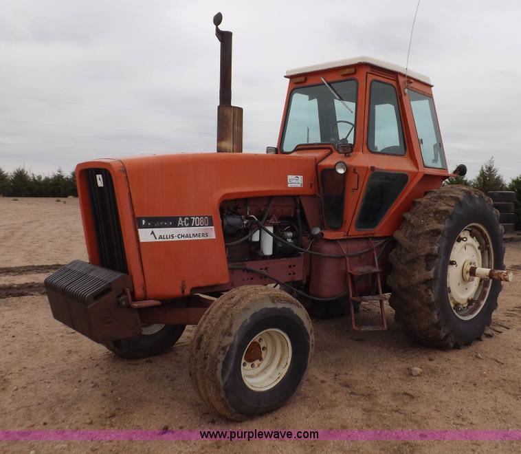 Allis Chalmers 7080 tractor, 4,624 hours on meter, Allis Chalmers ...