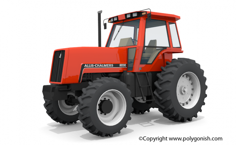 Allis Chalmers 8030 Tractor 3D Model