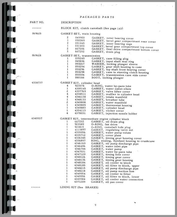 Allis Chalmers HD6AG Crawler Parts Manual (HTAC-PHD6A)