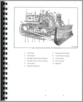 Allis Chalmers HD6AG Crawler Parts Manual (HTAC-PHD6A)