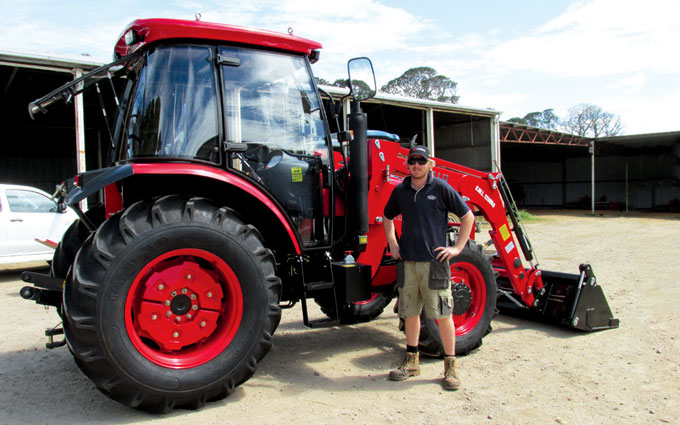 The APOLLO 1104 110hp diesel – a powerful and heavy utility tractor ...