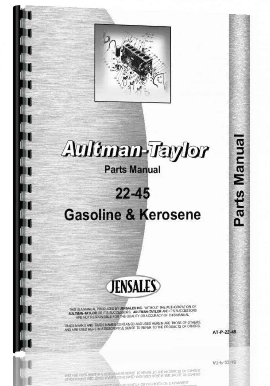 Aultman and Taylor 22-45 Tractor Parts Manual (HTAT-P2245)