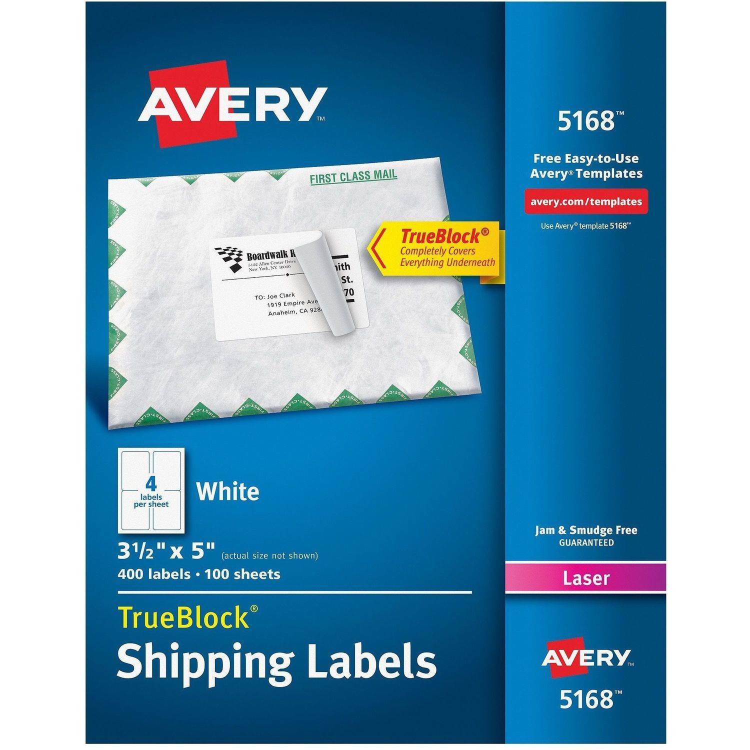 Avery 150pk High-Visibility Laser Labels 5978, Assorted Neon Colors, 2 ...