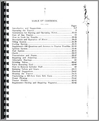 Avery 18-36 Tractor Service Manual: Amazon.com: Industrial ...