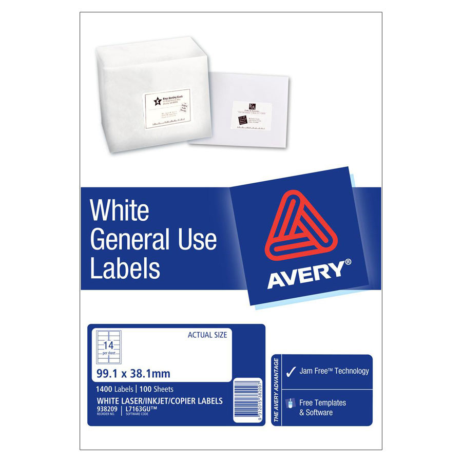 Avery General Use Labels L7163 14 Up | COS - Complete Office Supplies