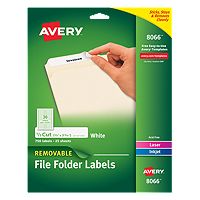 Removable File Folder Labels