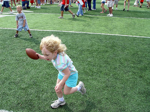 Avery Running the ball | Avery decided to try out for the Hu ...