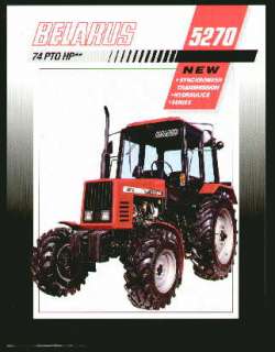 Belarus 5270 specs Tractor Brochure 1994