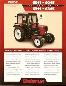 Farm Tractor Brochure Belarus 6011 6045 6311 6345 1997 F1789 | eBay