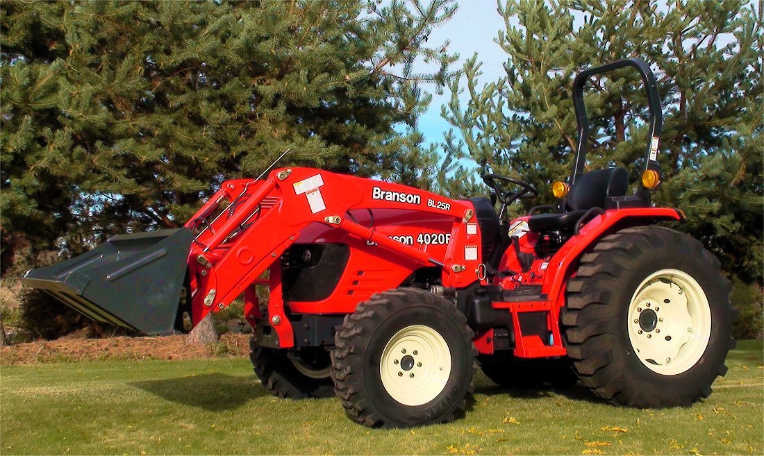BRANSON 4020R 4WD TURBO DIESEL TRACTOR, WITH FRONT