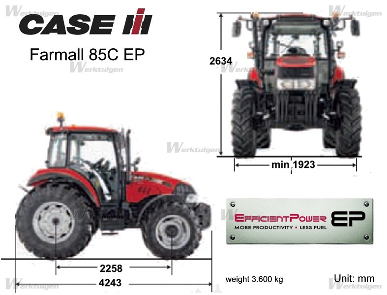 Case-IH Farmall 85C EP - 4wd tractors - Case-IH - Machine Guide ...