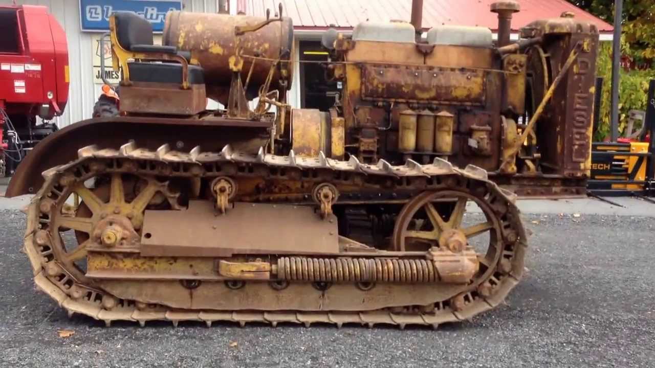 1932 Caterpillar Diesel 60/65 Crawler Tractor - YouTube