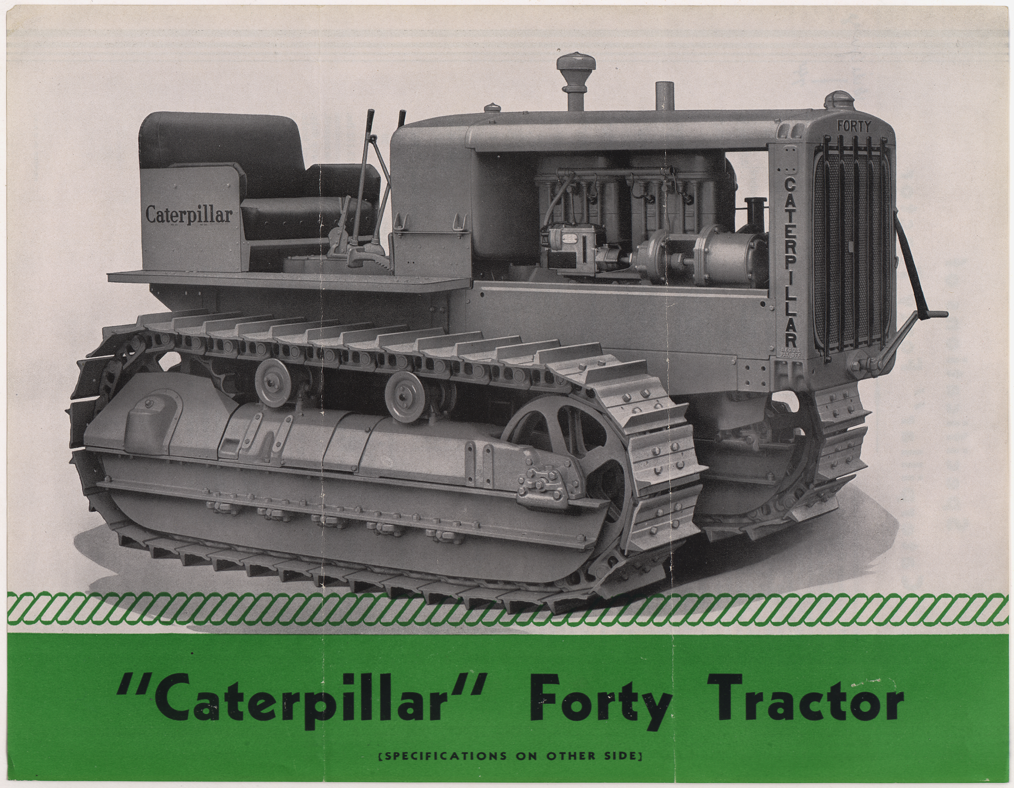 File:Photograph with caption 'Caterpillar' Forty Tractor. - NARA ...