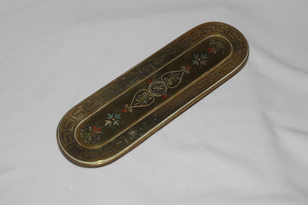 Victorian Engraved Brass Pen Tray 19th Century Stock Code 3040 | eBay