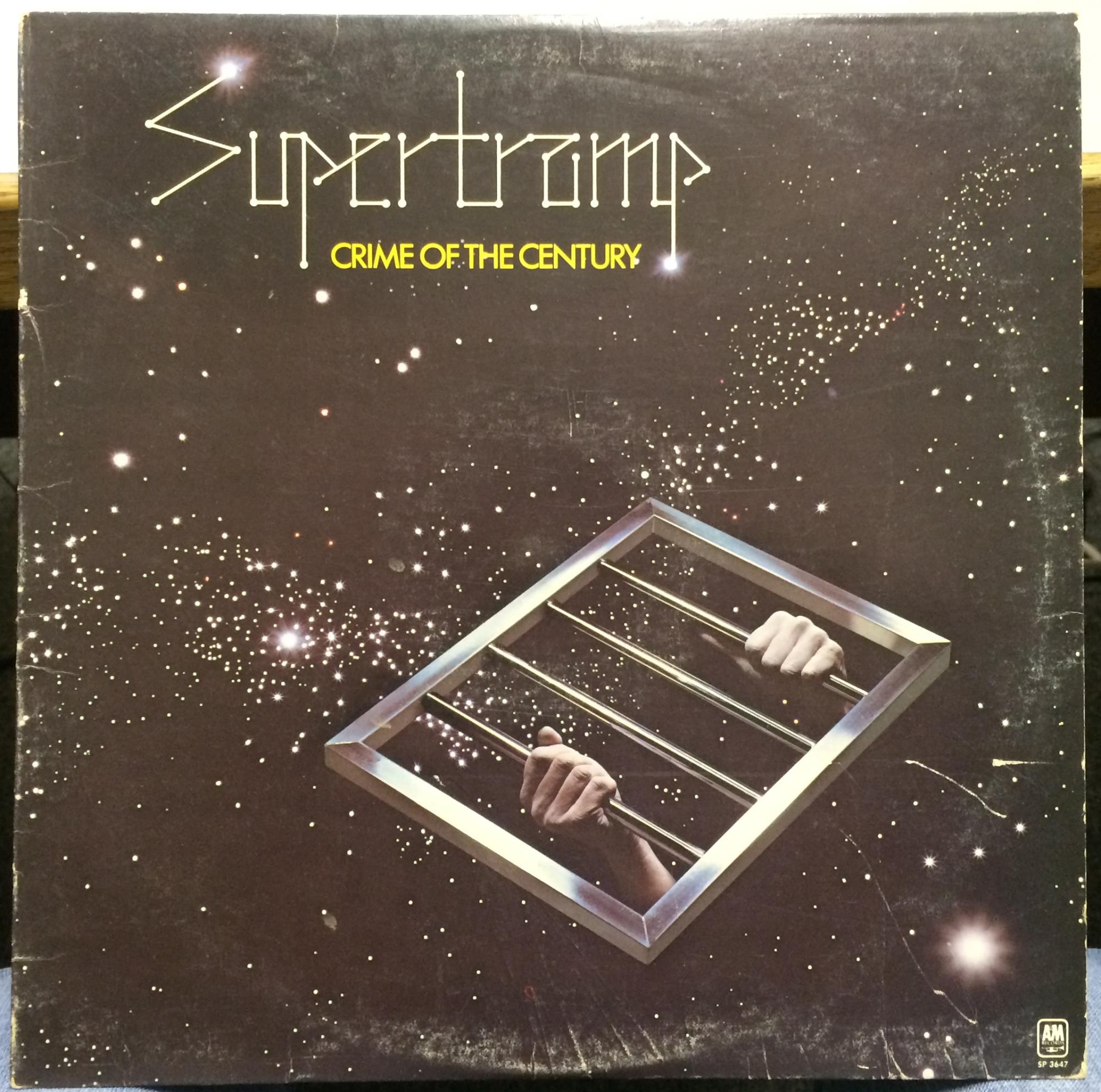 SUPERTRAMP crime of the century LP VG+ SP-3647 A&M USA Original 1974 w ...