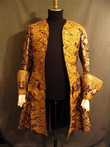 ... century coats forward 09026022 coat 18th c purple gold brocade c42