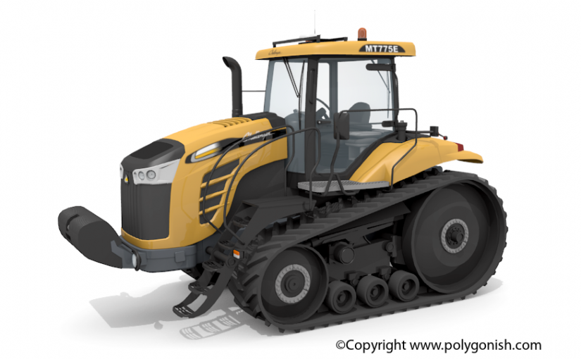 Challenger MT755E Tractor 3D Model