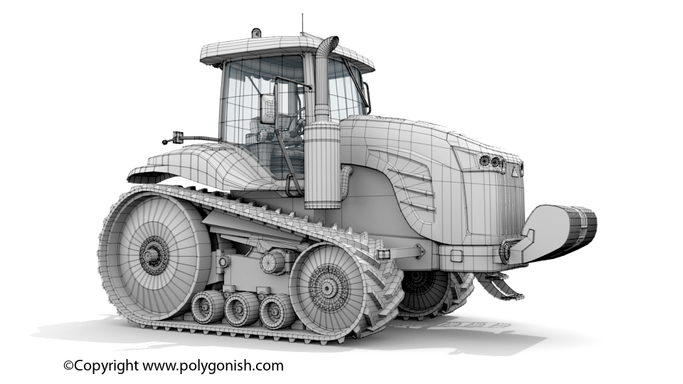Challenger MT755E Tractor 3D Model