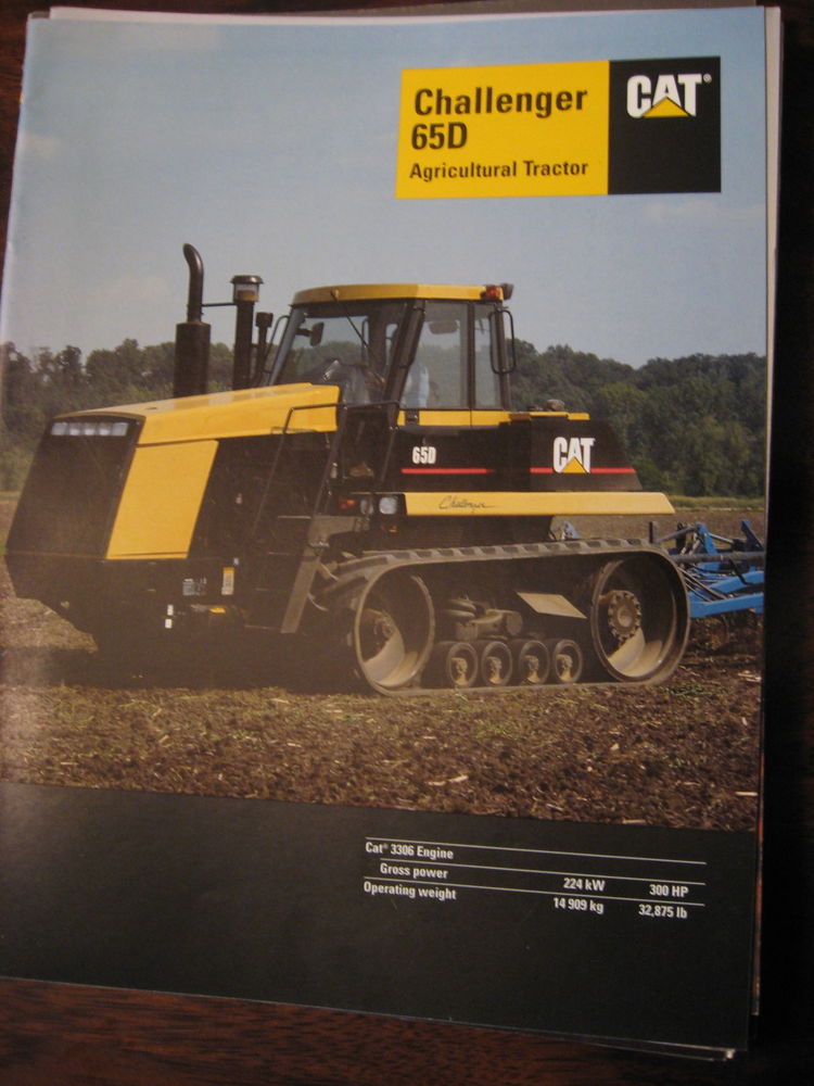 Cat Caterpillar Challenger 65D tractor brochure, great shape, 12 pages ...